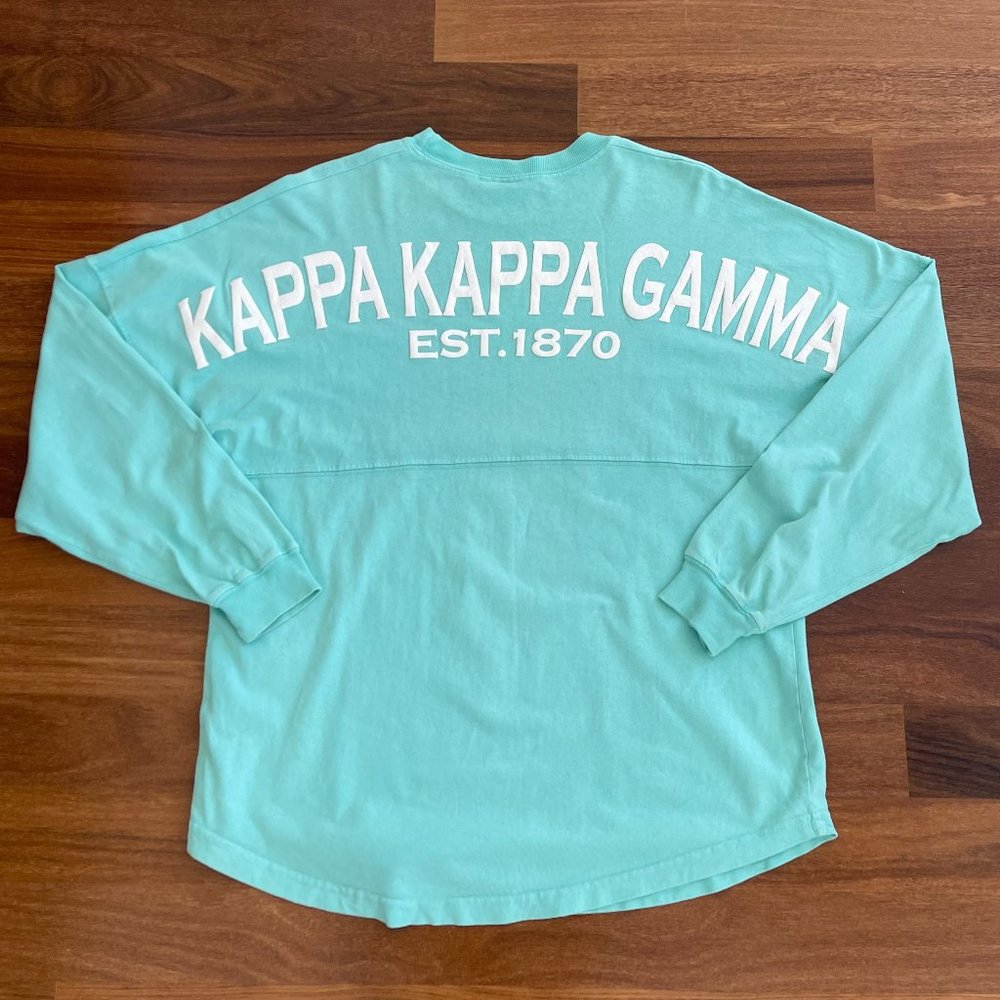 Kappa Kappa Gamma Spirit Jersey Pullover Mint Medium